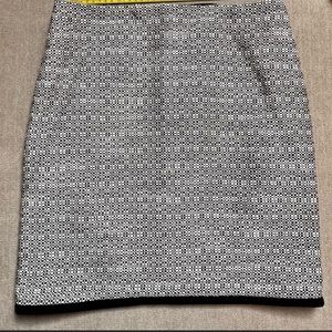 Black and white Tweed Boot Skirt White House Black Market